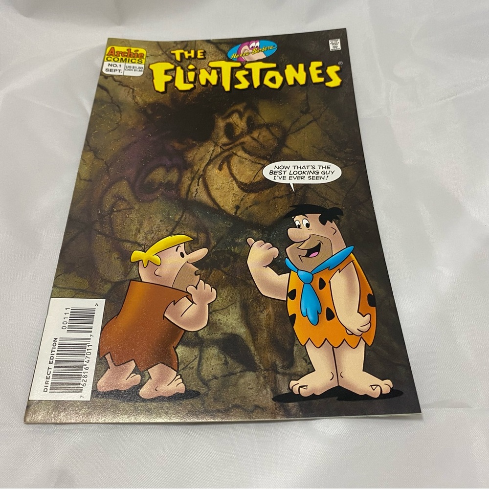 THE FLINTSTONES # 1 1995 ARCHIE COMICS BARNEY DINO NEWSSTAND